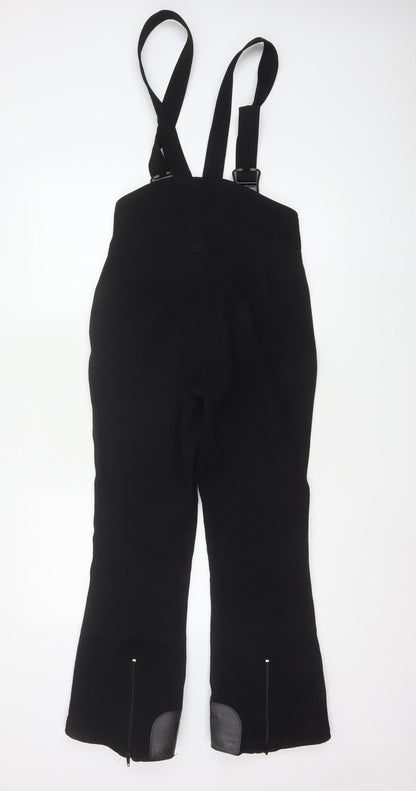 Tonini Women's Black Ski Jumpsuit Size 10 Nylon Acrylic Blend Adjustable Straps