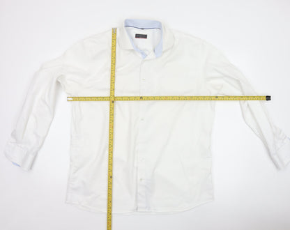 Eterna Men’s White Cotton Long Sleeve Classic Fit Shirt 17