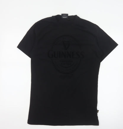 Guinness Men's Black Crew Neck Short Sleeve T-Shirt Size L