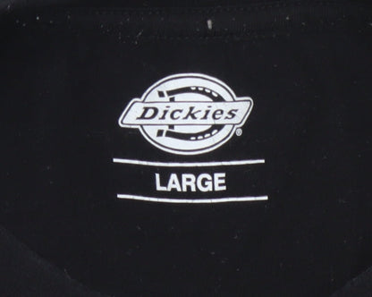 Dickies Men’s Black Cotton Logo T-Shirt Large Short Sleeve Casual