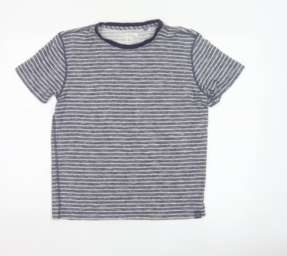 Joules Women's Blue Striped Cotton Short Sleeve T-Shirt Size S