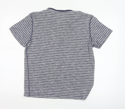 Joules Women's Blue Striped Cotton Short Sleeve T-Shirt Size S