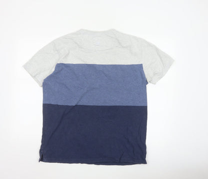 Fat Face Men's Multicoloured Crew Neck Cotton T-Shirt Size M