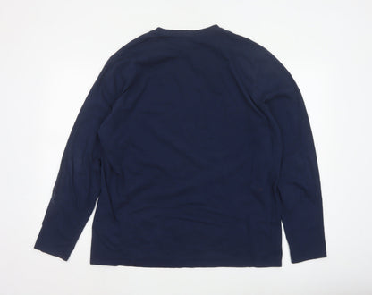 Levi's Men's Blue XL Long Sleeve Graphic Cotton Top