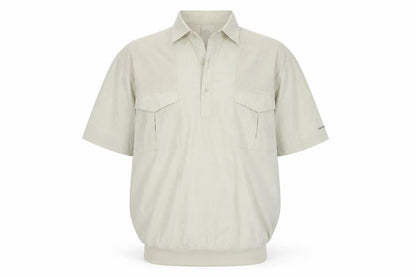 Catamaran Men's Beige Short Sleeve Collared Polo Shirt Size S