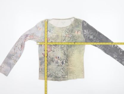 Phase Eight Womens Multicoloured Long Sleeve Floral Top Size 12