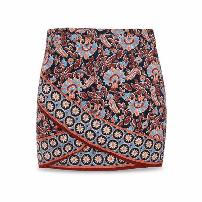 Zara Women's Multicoloured Floral Wrap Short Skirt XS