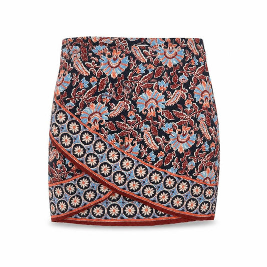 Zara Women's Multicoloured Floral Wrap Short Skirt XS