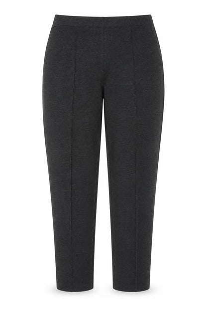 Marks and Spencer Women Charcoal Size 14 Regular Straight Trousers