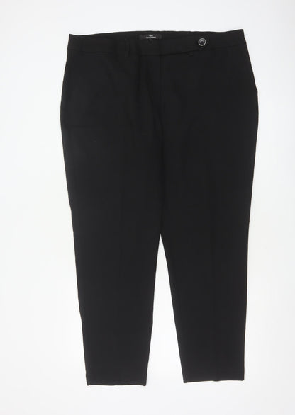 Next Women's Black Size 18 Regular Tailored Work Trousers