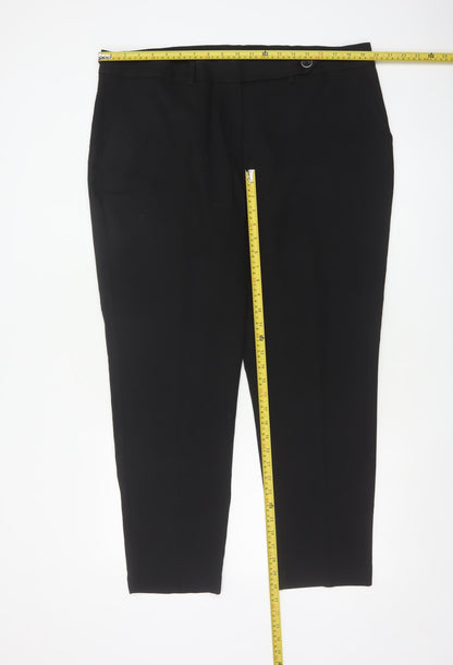 Next Women's Black Size 18 Regular Tailored Work Trousers