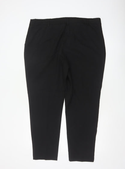 Next Women's Black Size 18 Regular Tailored Work Trousers