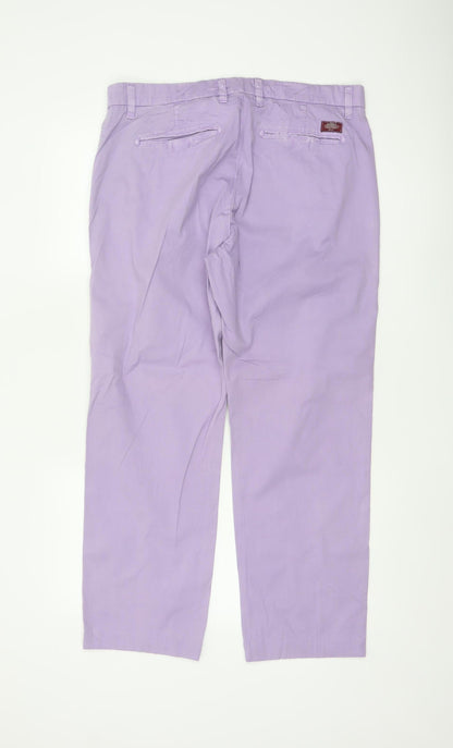 Mason's Men's Purple Chino Trousers Size XL Cotton Stretch