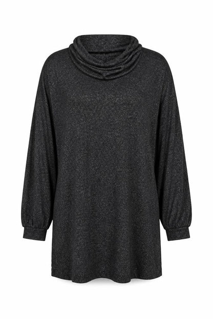 Marks & Spencer Women’s Black Roll Neck Long Sleeve Jersey Nightshirt Size 20