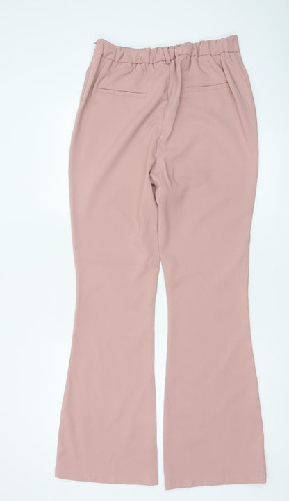 In The Style Women’s Pink Flared Stretch Trousers Size 12