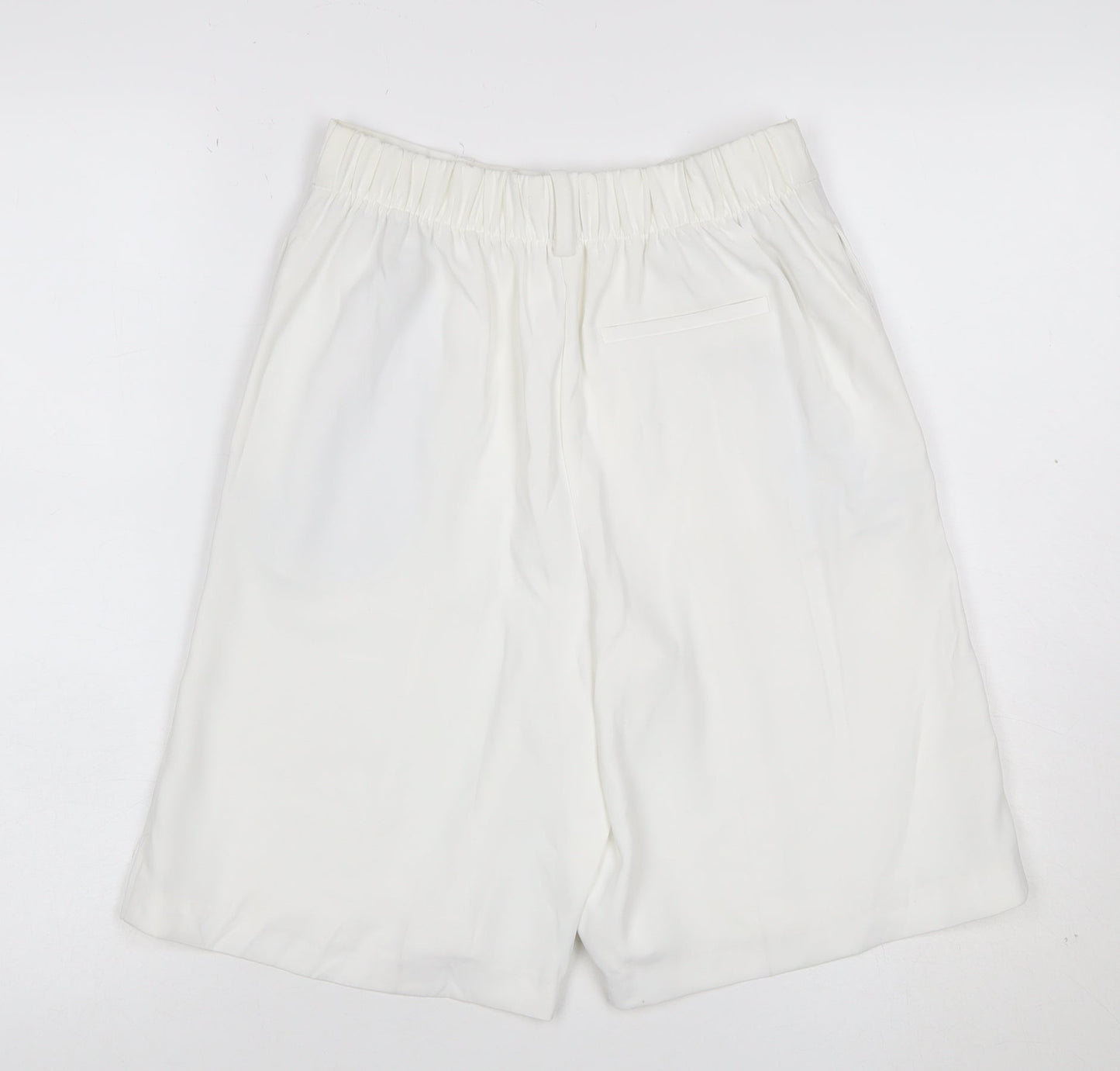 Marks and Spencer Women's White Chino Shorts Size 12