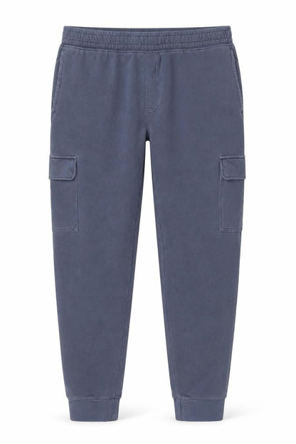 Marks and Spencer Men's Blue Regular Fit Jogger Trousers L