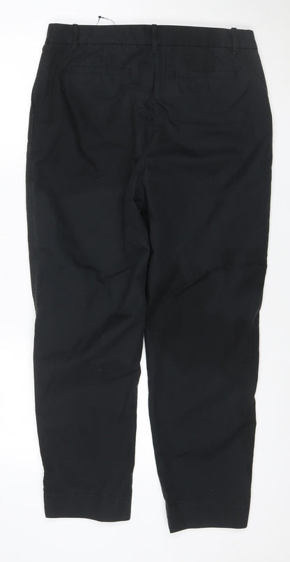 Marks and Spencer Women’s Black Size 14 Straight Leg Stretch Trousers