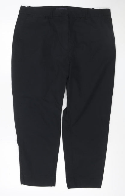 Marks and Spencer Women Black Size 18 Chino Trousers