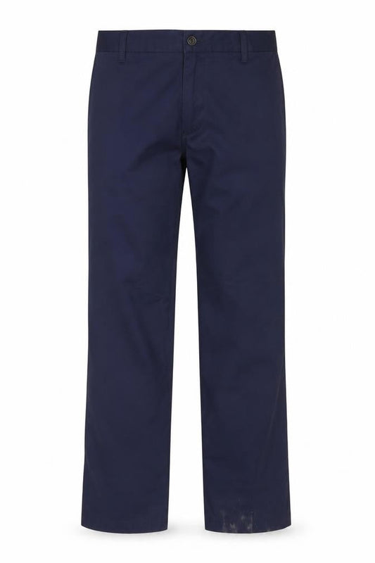 Marks and Spencer Men's Blue 34x33 Regular Fit Chino Trousers