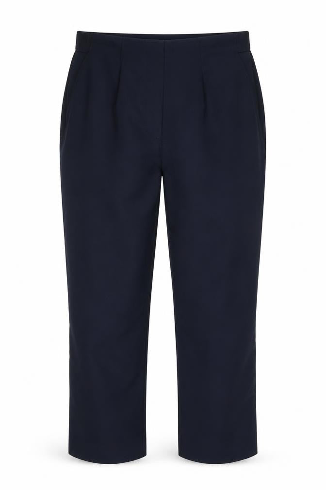 Marks & Spencer Women's Navy Trousers Size 12 Straight Leg Stretch