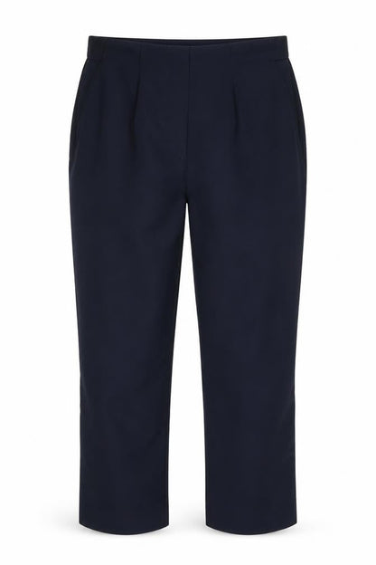 Marks & Spencer Women's Navy Trousers Size 12 Straight Leg Stretch