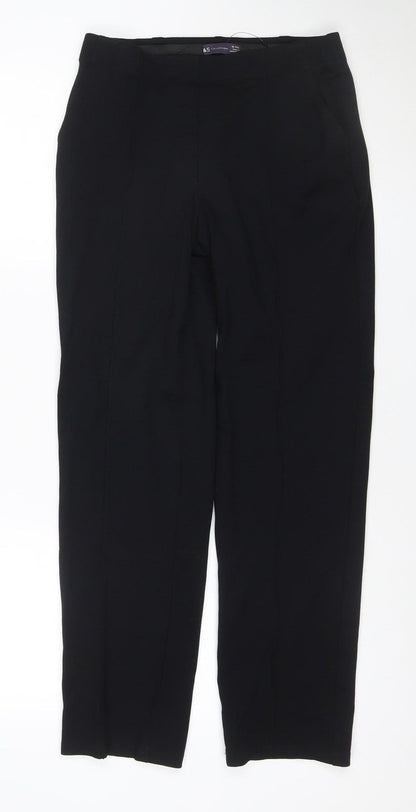 Marks and Spencer Women’s Black Size 12 Tailored Stretch Work Trousers