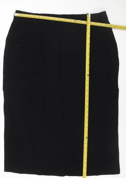 Finery Women’s Black Stretch Pencil Skirt Size 20 Viscose Blend