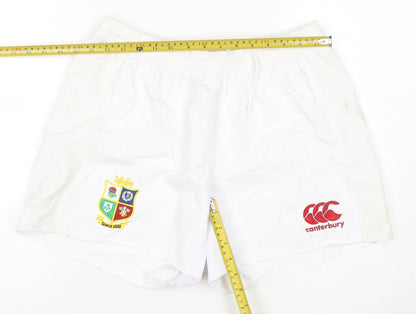 Canterbury Men's White Rugby Shorts Size 36 Athletic Polyester