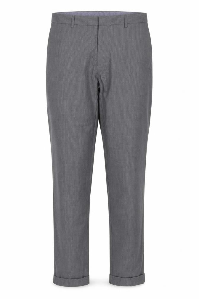 Marks and Spencer Men's Grey Slim Fit Dress Trousers 34W
