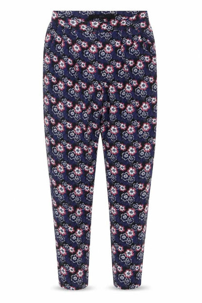 Next Women’s Blue Floral Viscose Stretch Slim Leggings Size 8