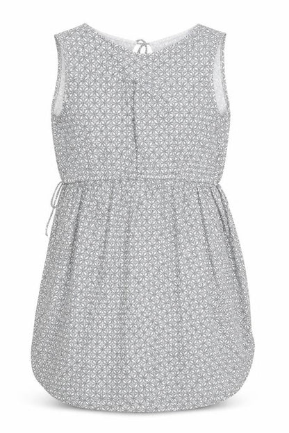 MAMA Women’s Grey Geometric Maternity Wrap Dress Size 12