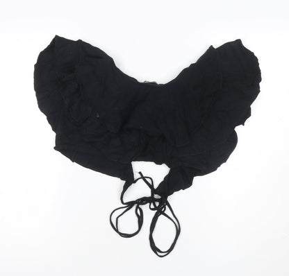 PrettyLittleThing Women’s Black Off Shoulder Cropped Blouse Size 6