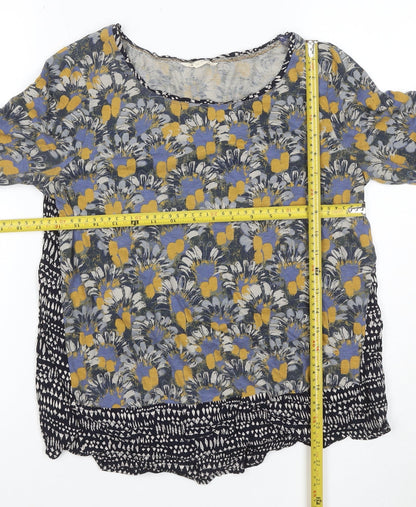 White Stuff Women’s Multicoloured Floral Tunic Blouse Size 10