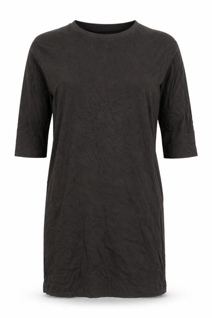Majestic Filatures Women Brown Cotton Cashmere Knee Length T-Shirt Dress S