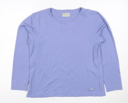Craghoppers Women Blue Long Sleeve Quick Dry Active T-Shirt UK 14