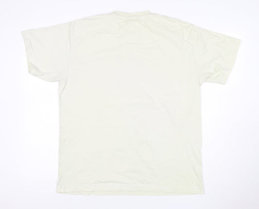 Carhartt Men's White Graphic Print Cotton T-Shirt M Regular Fit