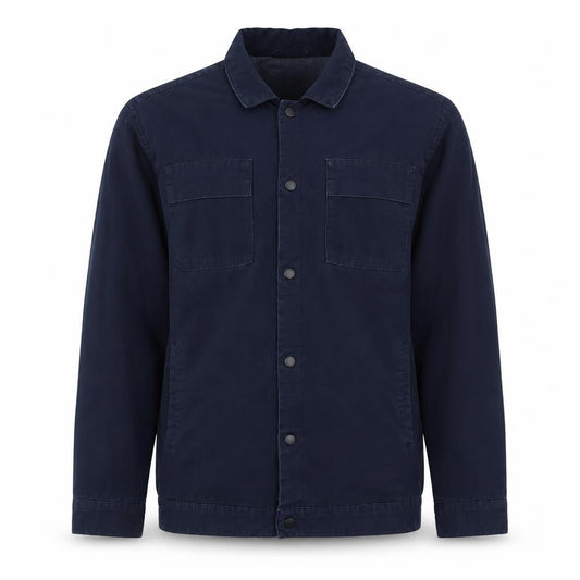 SELECTED HOMME Men's Blue Cotton Casual Jacket Size S