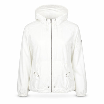 Eddie Bauer Womens White XL Hooded Ripstop Cotton Anorak Jacket