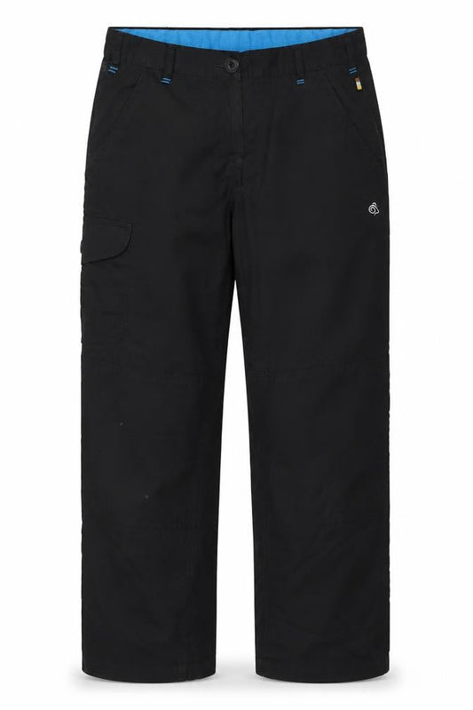 Craghoppers Womens Black Cargo Trousers Size 10 Regular Fit Travel Pants