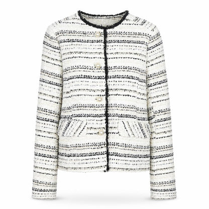 Helene London Women’s Ivory Bouclé Blazer Jacket Size 12