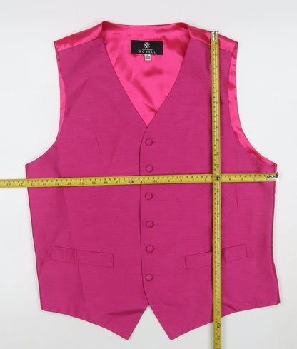 Alexander Dobell Pink Polyester Formal Waistcoat UK 40 M Women's
