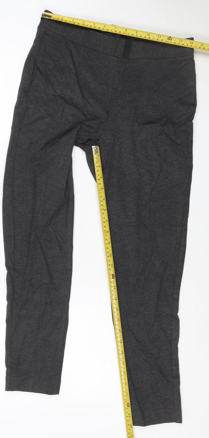Marks and Spencer Women's Grey Size 12 Stretch Jersey Trousers