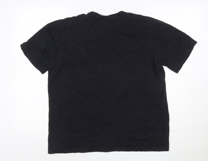 Champion Men's Black Large Short Sleeve Crew Neck T-Shirt