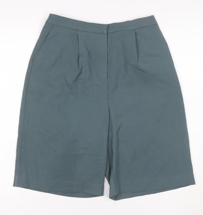 Marks and Spencer Women’s Green Size 10 Bermuda Shorts Regular Fit