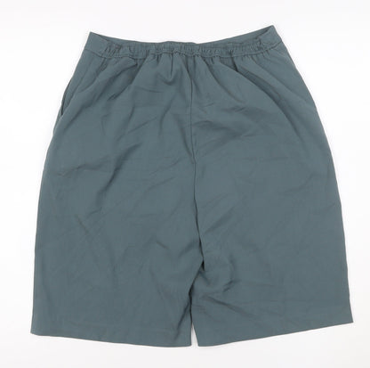 Marks and Spencer Women’s Green Size 10 Bermuda Shorts Regular Fit