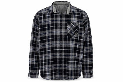 Jack & Jones Men’s Blue Check Flannel Long Sleeve Button-Up Shirt XL