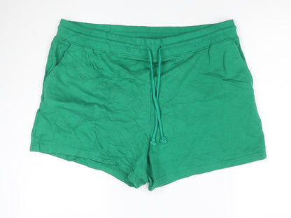 Marks and Spencer Women's Green Size 22 Jersey Sweat Shorts