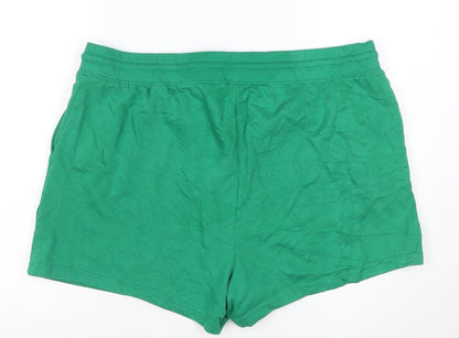 Marks and Spencer Women's Green Size 22 Jersey Sweat Shorts