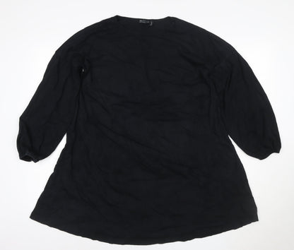 ASOS DESIGN Women’s Black Size 8 Shift Dress Long Sleeve